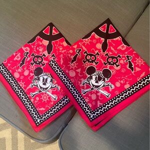 Set of 2 NWOT Disney Cruise Pirate Bandanas